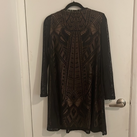 BCBG Maxazria Black Mesh Dress - Picture 3 of 3